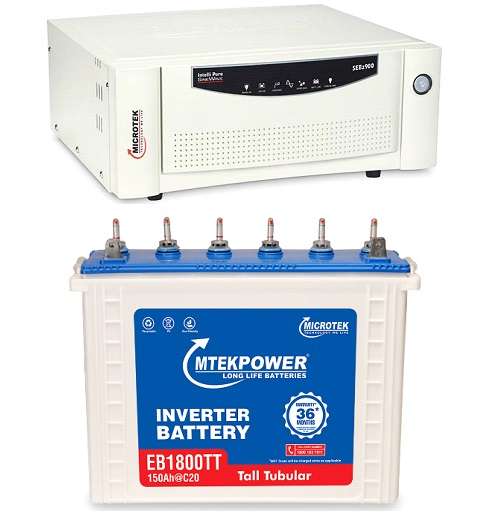 Microtek 900 Inverter + Microtek 150AH Battery Combo price in Chennai